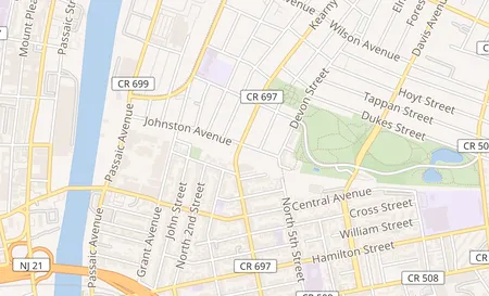 map of 8 Kearny Ave Kearny, NJ 07032