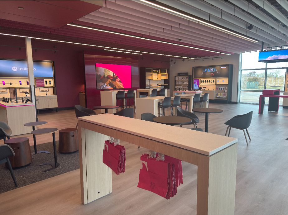 Interior photo of T-Mobile Store at W University Dr & Twn Ctr Trl, Denton, TX