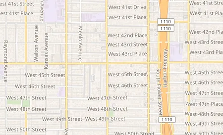 map of 726 W. Vernon Ave Los Angeles, CA 90037