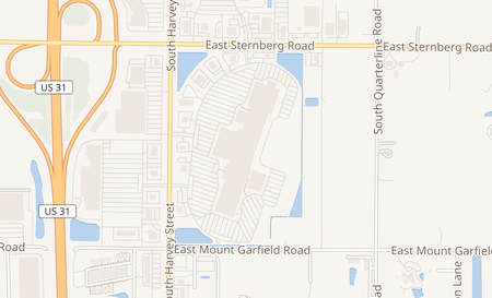 map of 5600 Harvey St Muskegon, MI 49444