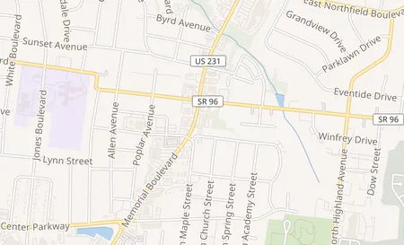 map of 1312-C Memorial Blvd Murfreesboro, TN 37129
