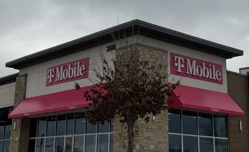  Exterior photo of T-Mobile Store at W University Dr & Twn Ctr Trl, Denton, TX 
