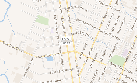 map of 3514 Rossville Blvd Chattanooga, TN 37407
