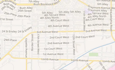 map of 1401 3rd Ave W #104 Birmingham, AL 35208