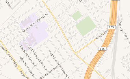 map of 617 Eastern Blvd Clarksville, IN 47129