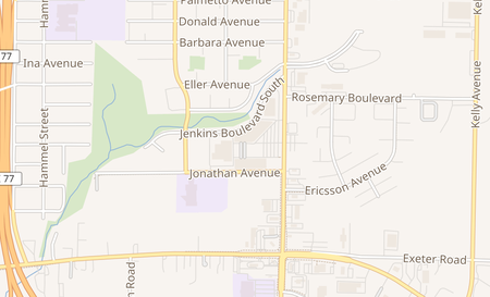 map of 1400 S Arlington St Unit 14 Akron, OH 44306