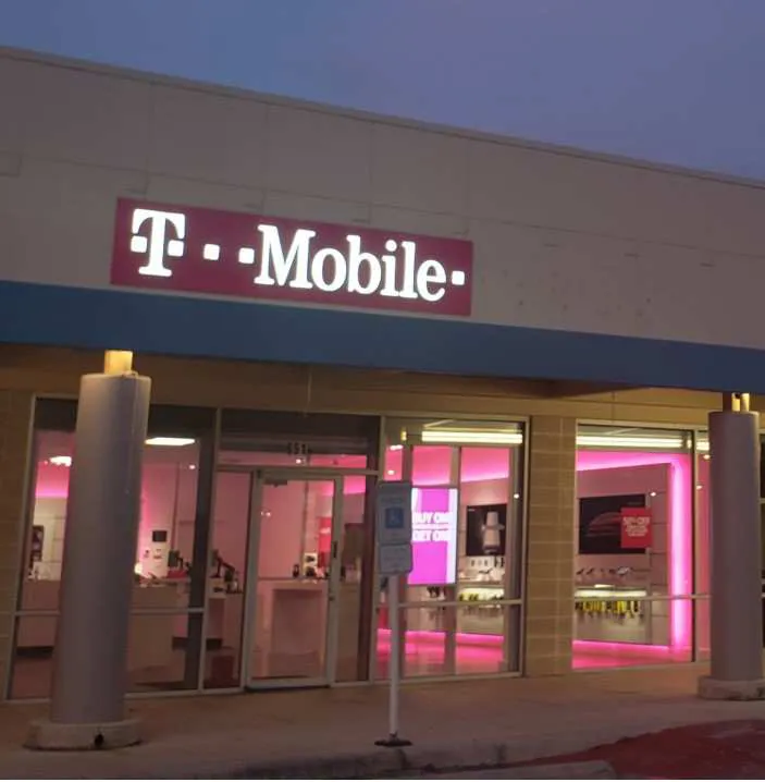 Exterior photo of T-Mobile store at S Walnut Ave & S I-35, New Braunfels, TX