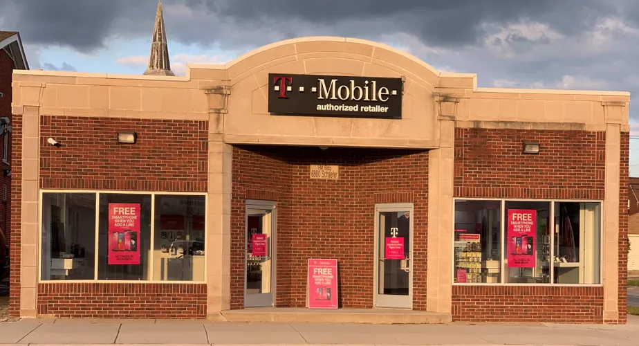  Exterior photo of T-Mobile store at Schaefer & Blesser, Dearborn, MI 
