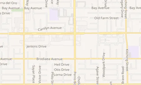 map of 14055 Perris Blvd 107A Moreno Valley, CA 92553