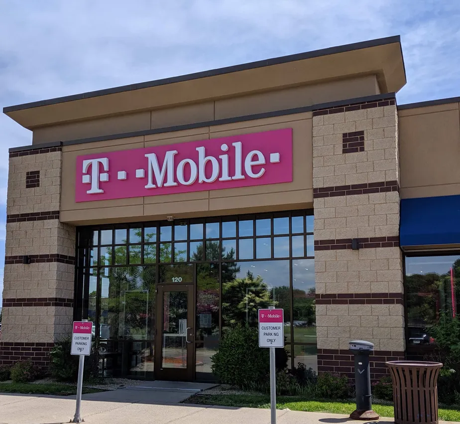 Exterior photo of T-Mobile store at Hwy 65 & 109th Ave Ne, Blaine, MN