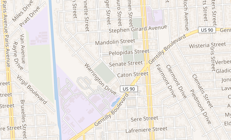 map of 2059 Caton St. New Orleans, LA 70122