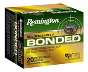 Remington Golden Saber Bonded .40 S&W 180 Grain BJHP, 20 Rounds GSB40SWBB | GSB40SWBB