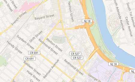 map of 260 George St New Brunswick, NJ 08901