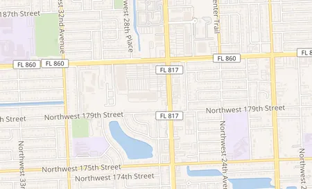 map of 17948 NW 27th Ave Miami Gardens, FL 33056