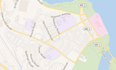 map of 624 Cherry Hill Rd Baltimore, MD 21225