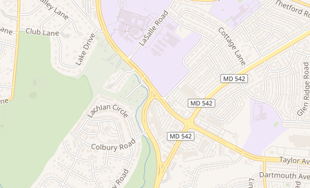 map of 827 Taylor Ave Towson, MD 21286