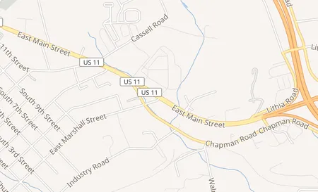 map of 1480 E Main St Wytheville, VA 24382