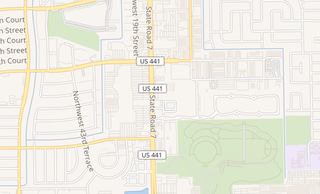 map of 1412 N State Rd 7 Lauderhill, FL 33313
