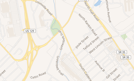 map of 253 N Calderwood St Alcoa, TN 37701