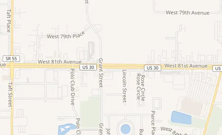 map of 1505 W. 81st Ave. Merrillville, IN 46410