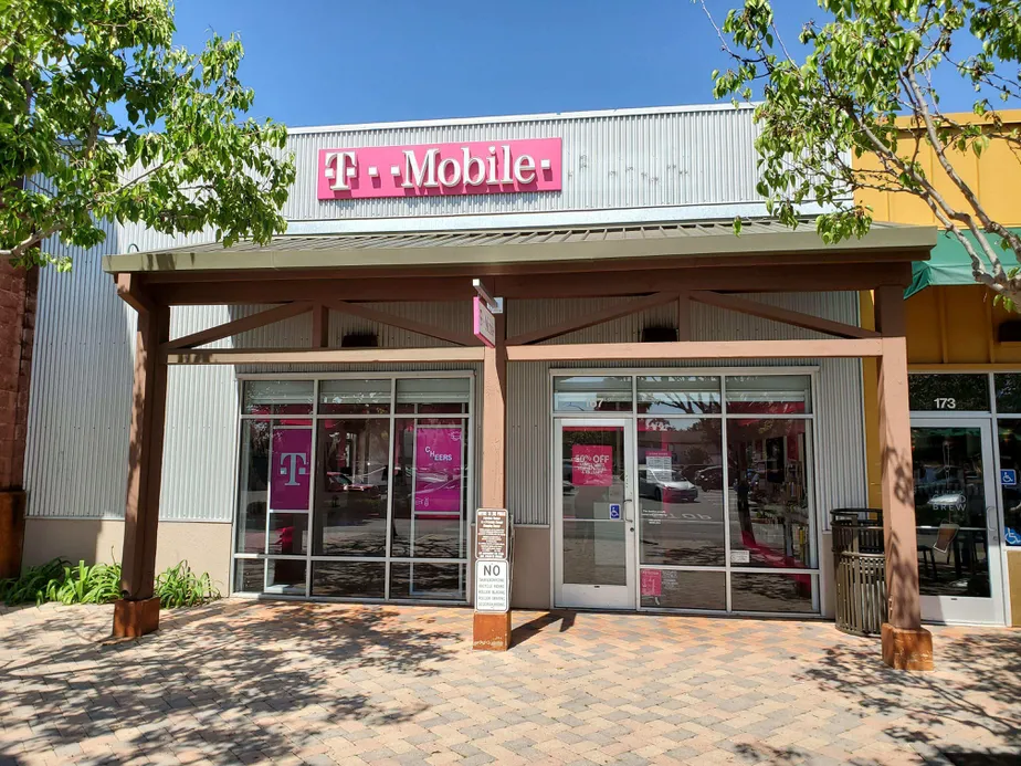Exterior photo of T-Mobile store at N Fairview Ave & Calle Real, Goleta, CA