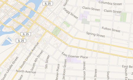 map of 5 N. Root St. Suite 103 Aurora, IL 60505