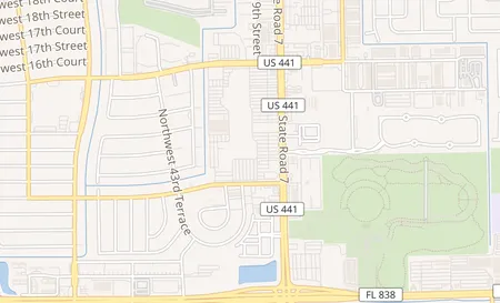 map of 1299 NW 40th Ave D Lauderhill, FL 33313