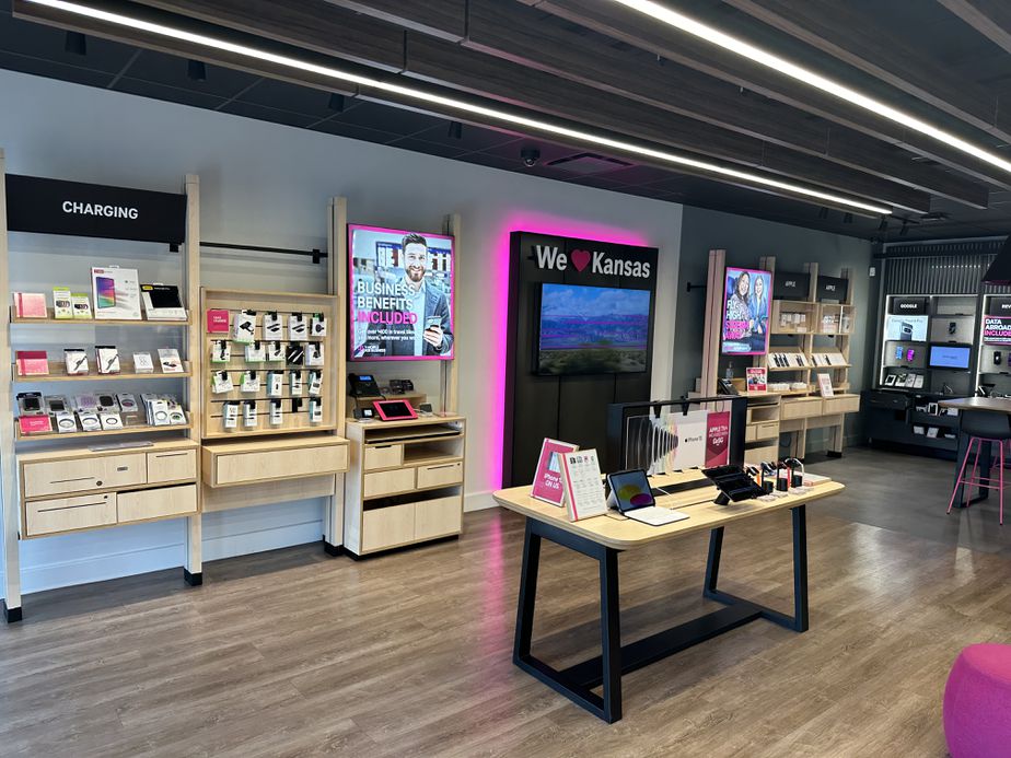Interior photo of T-Mobile Store at N Rock Rd & E 30th St N, Wichita, KS