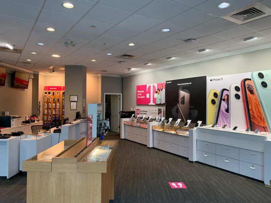 Interior photo of T-Mobile Store at The Johnstown Galleria, Johnstown, PA