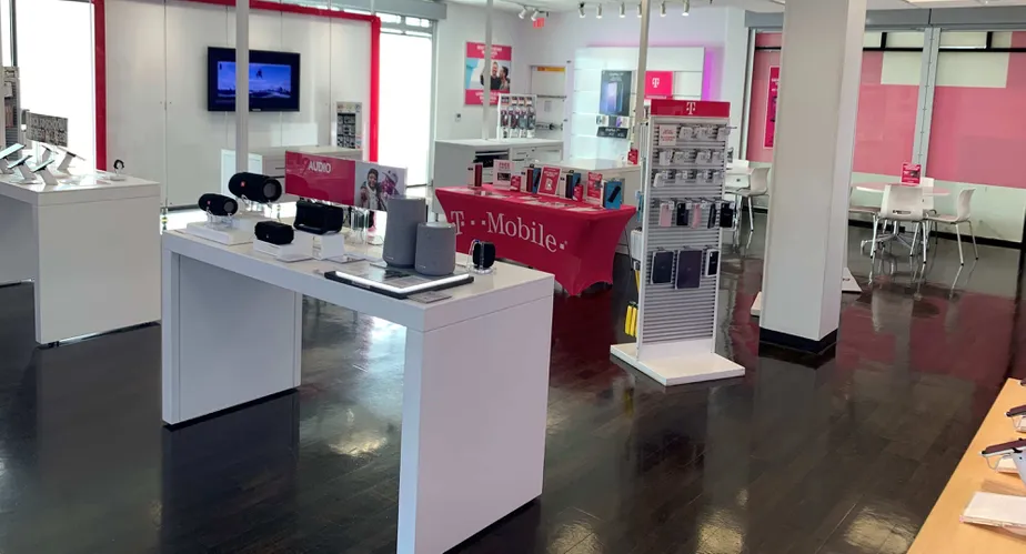 Interior photo of T-Mobile Store at Coliseum Pl & Crenshaw, Los Angeles, CA