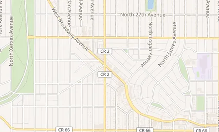 map of 7631 W Broadway Ave B Brooklyn Park, MN 55428