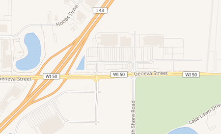 map of 1823 E Geneva St Suite I Delavan, WI 53115