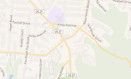 map of 2567 W North Bend Rd Cincinnati, OH 45239