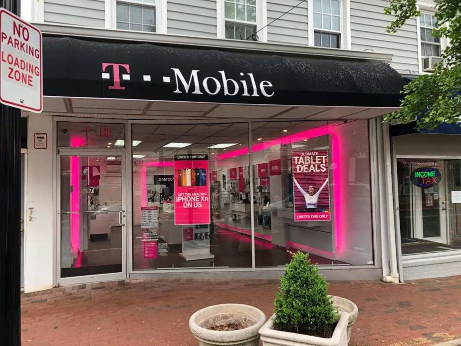 Exterior photo of T-Mobile store at South St & E Main St, Freehold, NJ