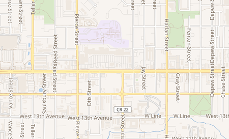 map of 6457 W Colfax Ave Lakewood, CO 80214
