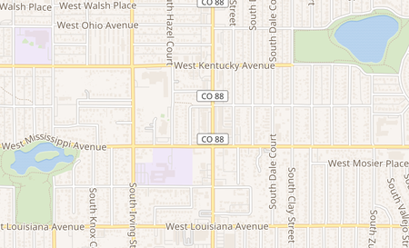 map of 1035 D S Federal Blvd Denver, CO 80219