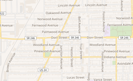 map of 1339 Dorr St Ste B Toledo, OH 43607