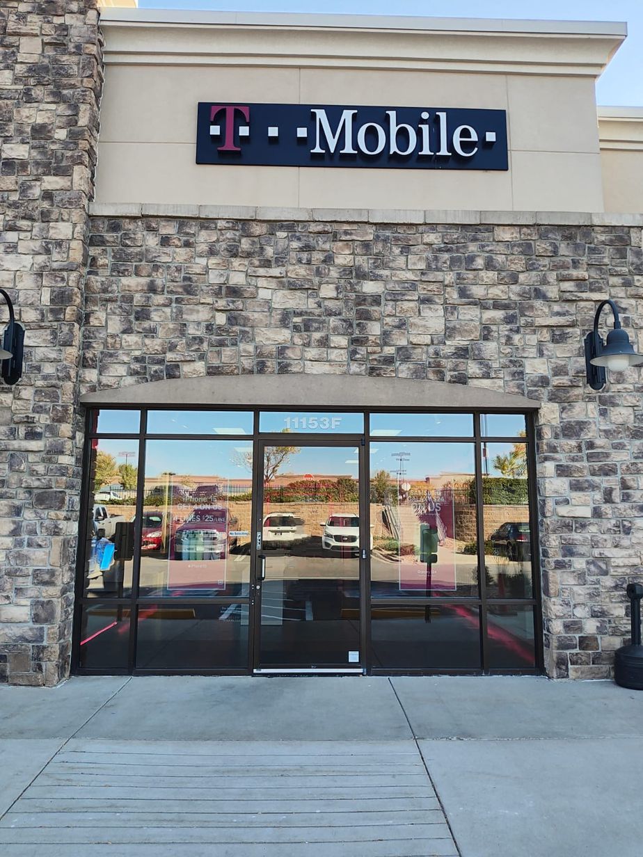 Exterior photo of T-Mobile Store at Parker Rd & Twenty Mile Rd, Parker, CO