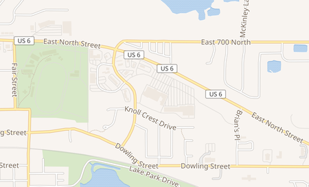 map of 510 Fairview Blvd Kendallville, IN 46755