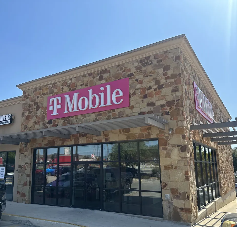 Exterior photo of T-Mobile Store at Loop 1604 & Blanco Rd, San Antonio, TX