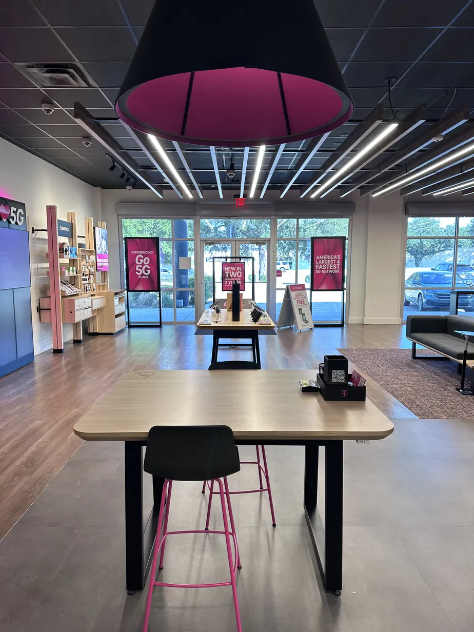 Interior photo of T-Mobile Store at E Round Grove Rd & Vista Ridge Mall, Lewisville, TX