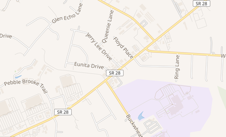map of 1222 State Route 28 Suite D Milford, OH 45150