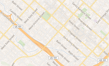 map of 510 N Milpas St Suite 6 Santa Barbara, CA 93103