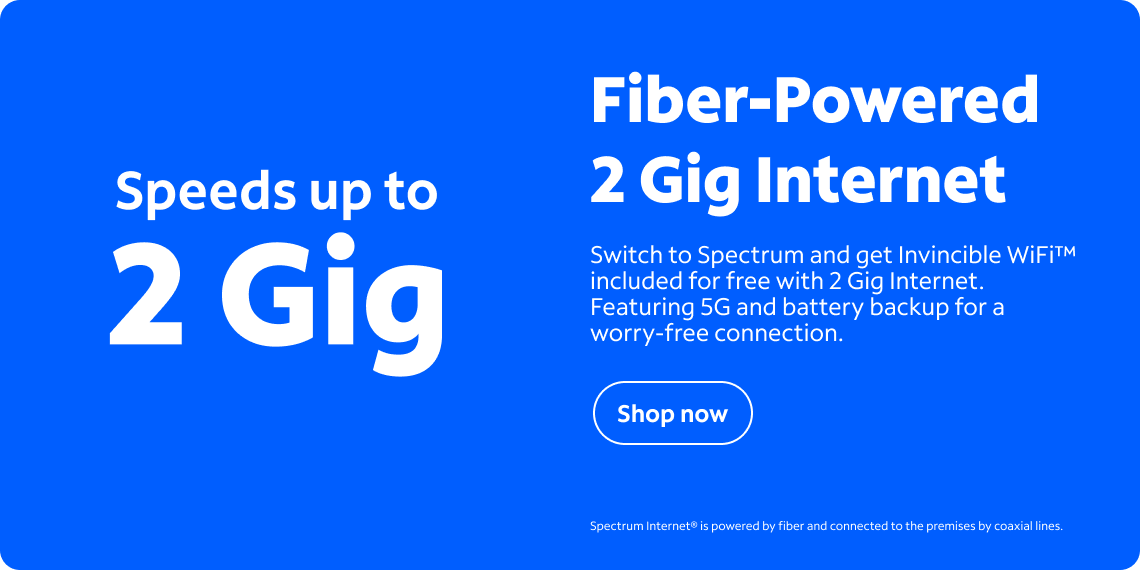 Spectrum Fiber-Powered 2 Gig Fiber-Powered Internet