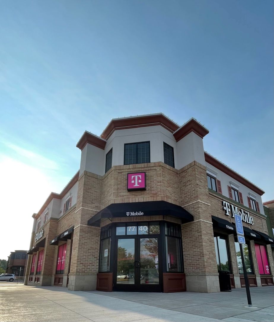 Exterior photo of T-Mobile Store at Elm Creek Blvd & Main St, Maple Grove, MN