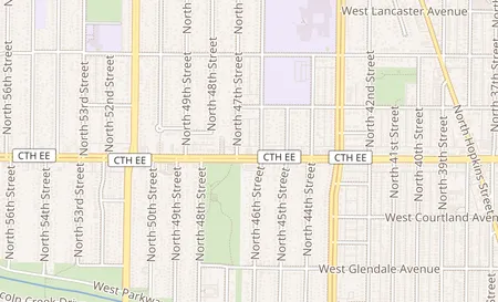 map of 4616 W Hampton Ave Milwaukee, WI 53218