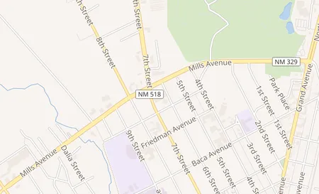 map of 607 Mills Ave Las Vegas, NM 87701