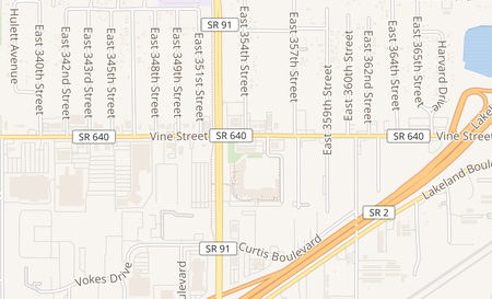 map of 35400 Vine St Suite 9 Willowick, OH 44095