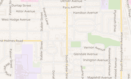 map of 3330 S Cedar St Lansing, MI 48910