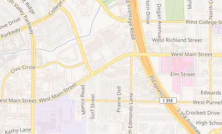 map of 724 W Main St 360 Lewisville, TX 75067